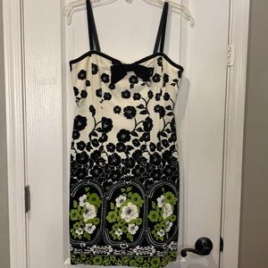 NEW Nanette Lepore Bow Boned Velvet Dress 6